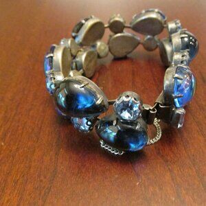 Vintage Signed REGENCY Blue JEWELS Bracelet